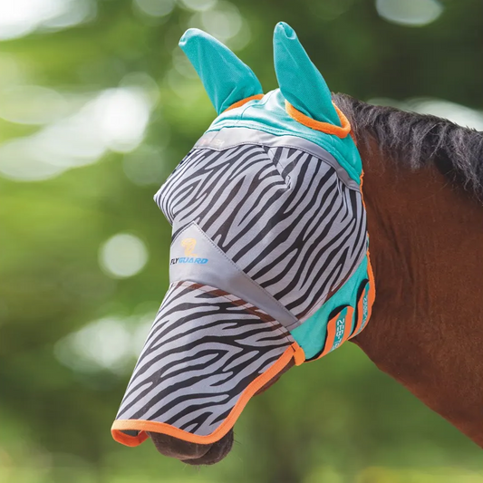 Fly Guard Pro Zebra-Tek Fly Mask