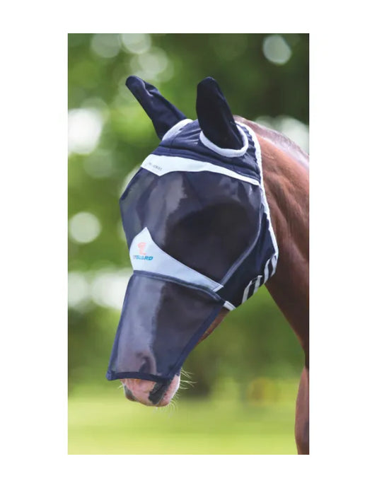 FlyGuard Pro Fine Mesh Fly Mask with Ears & Nose