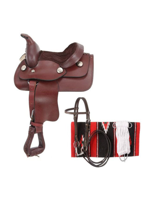 Ensemble mini selle western