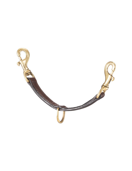 Sangle de longe en cuir avec quincaillerie en laiton