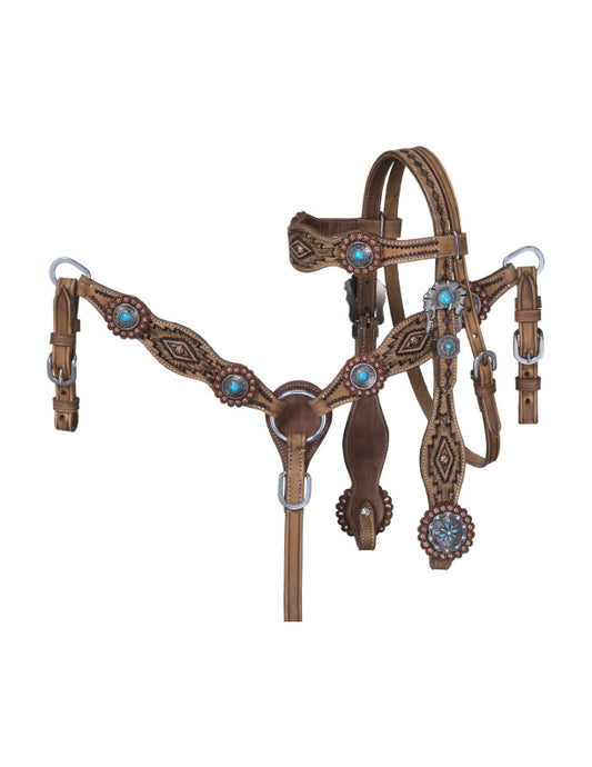 Ensemble têtière et bricole Mini Serenity Brow